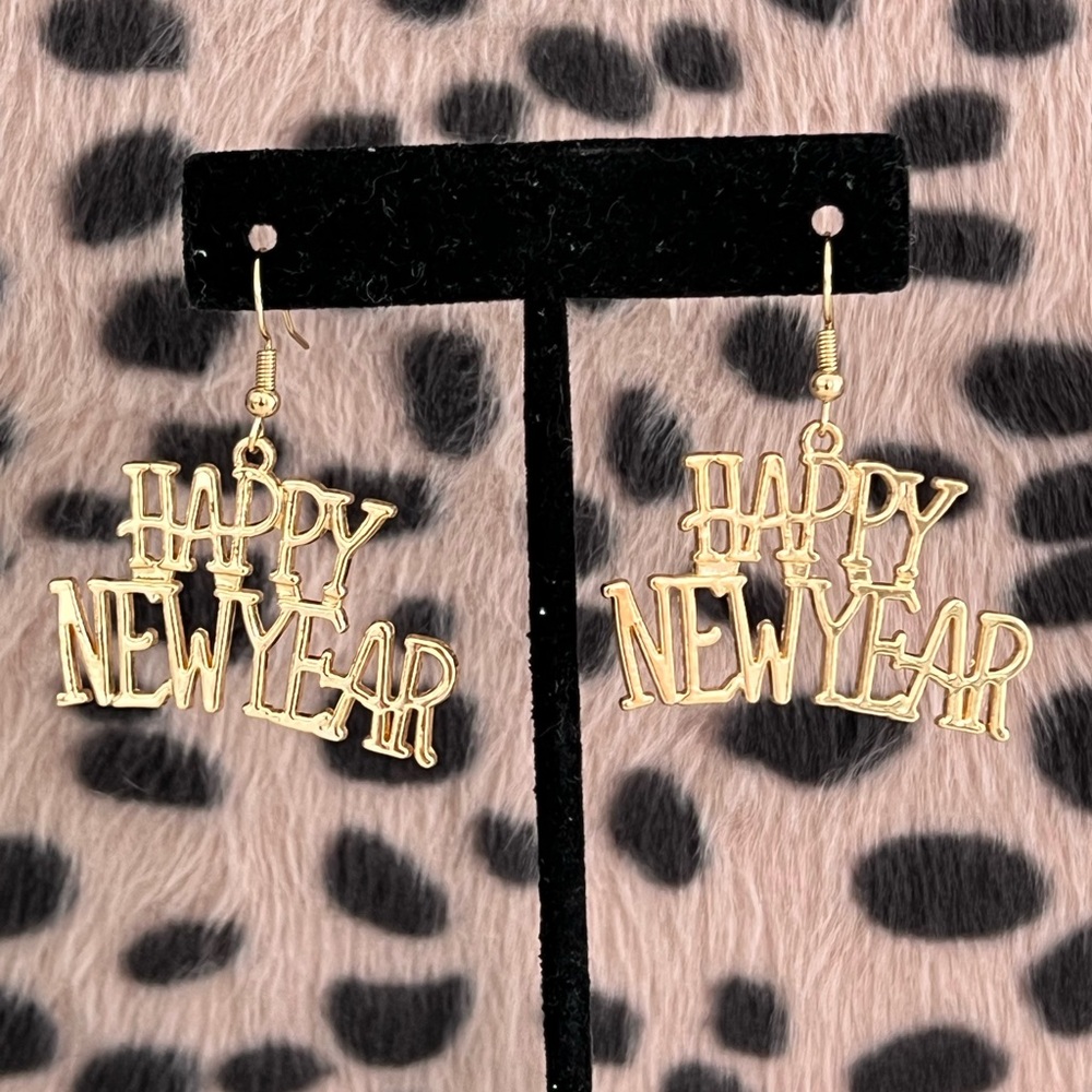 Happy New Year Fashion Earrings